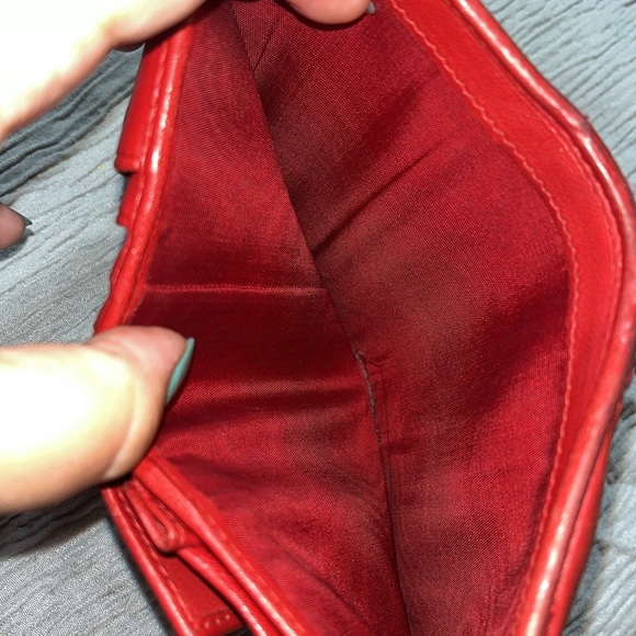 MIU MIU Short Button Bi-Fold Maltese Wallet Lambskin, Red - Picture 13 of 15